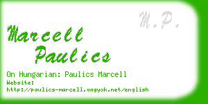 marcell paulics business card